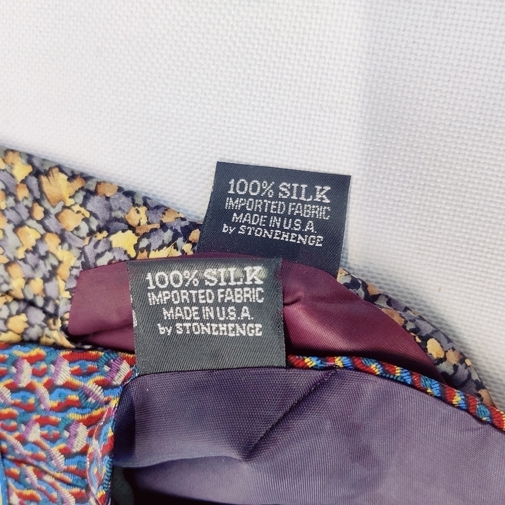 Cocktail Collection Vodka Mens Silk Neck Tie Set of 2 by Stonehenge 4" W 58" L - Picture 11 of 16